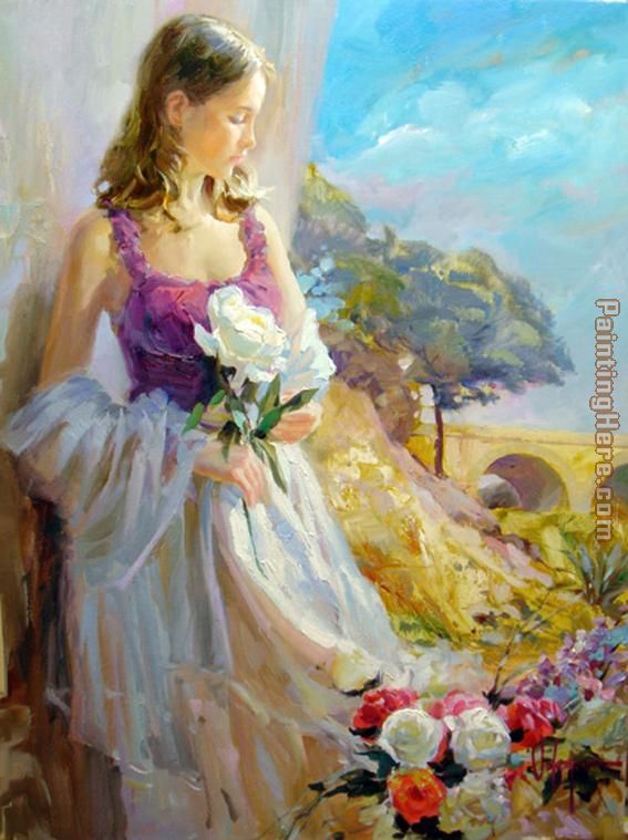 Thoughts of Springtime painting - Vladimir Volegov Thoughts of Springtime art painting